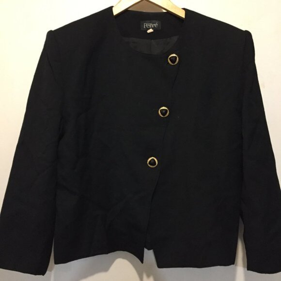 VINTAGE BERNARD PERRE ELEGANT BLAZER SIZE 16 - Picture 5 of 5